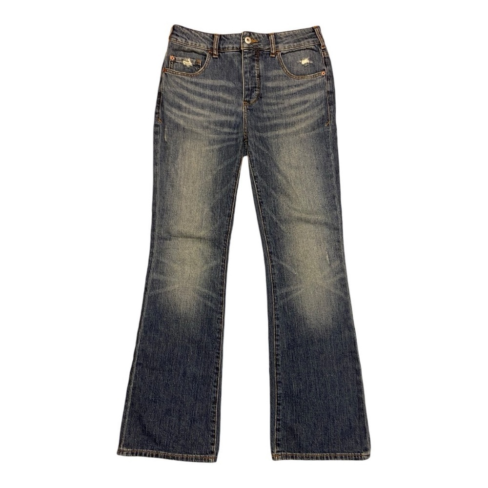 Pilcro Anthropologie high rise flare jeans